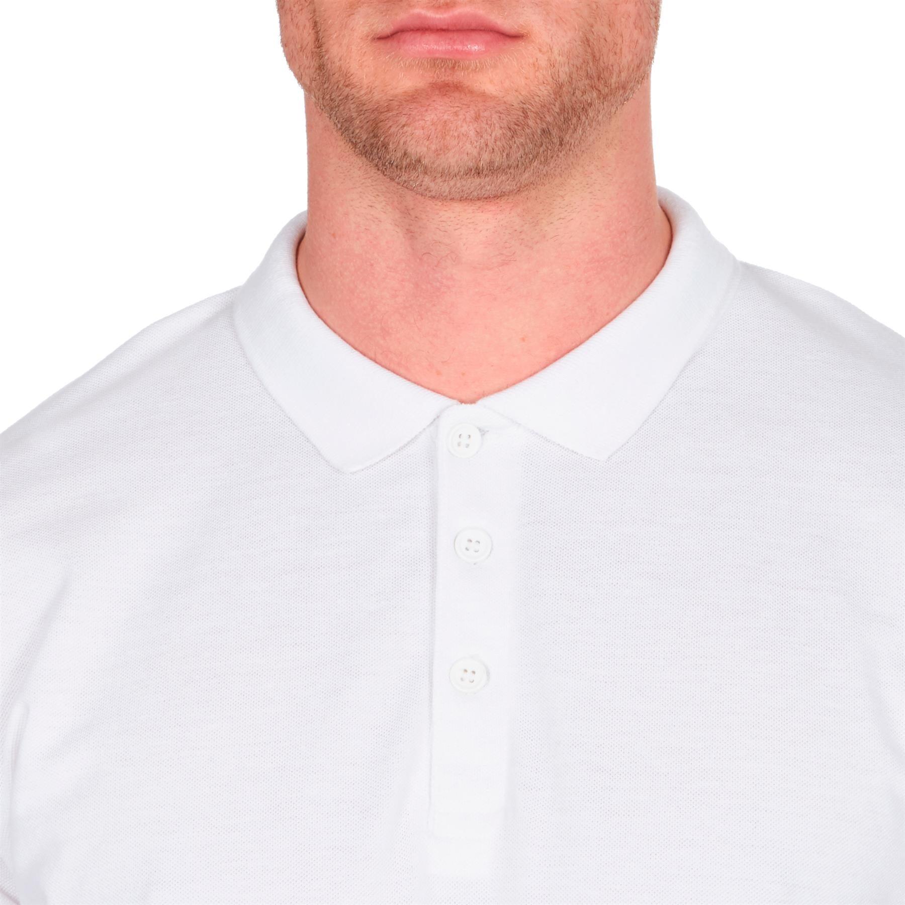 White Short Sleeve Polo T-Shirt