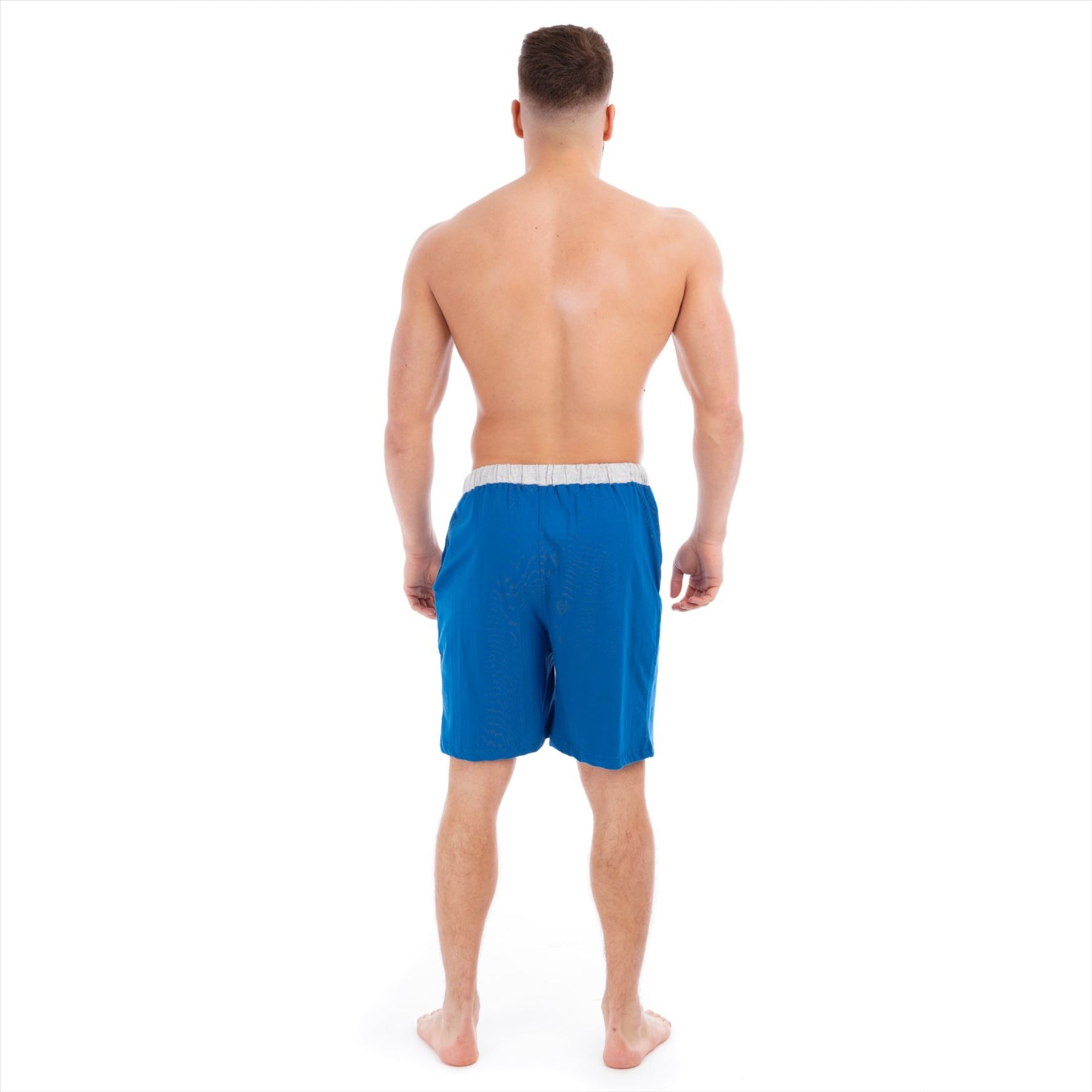 Black/Grey Cotton Lounge Shorts