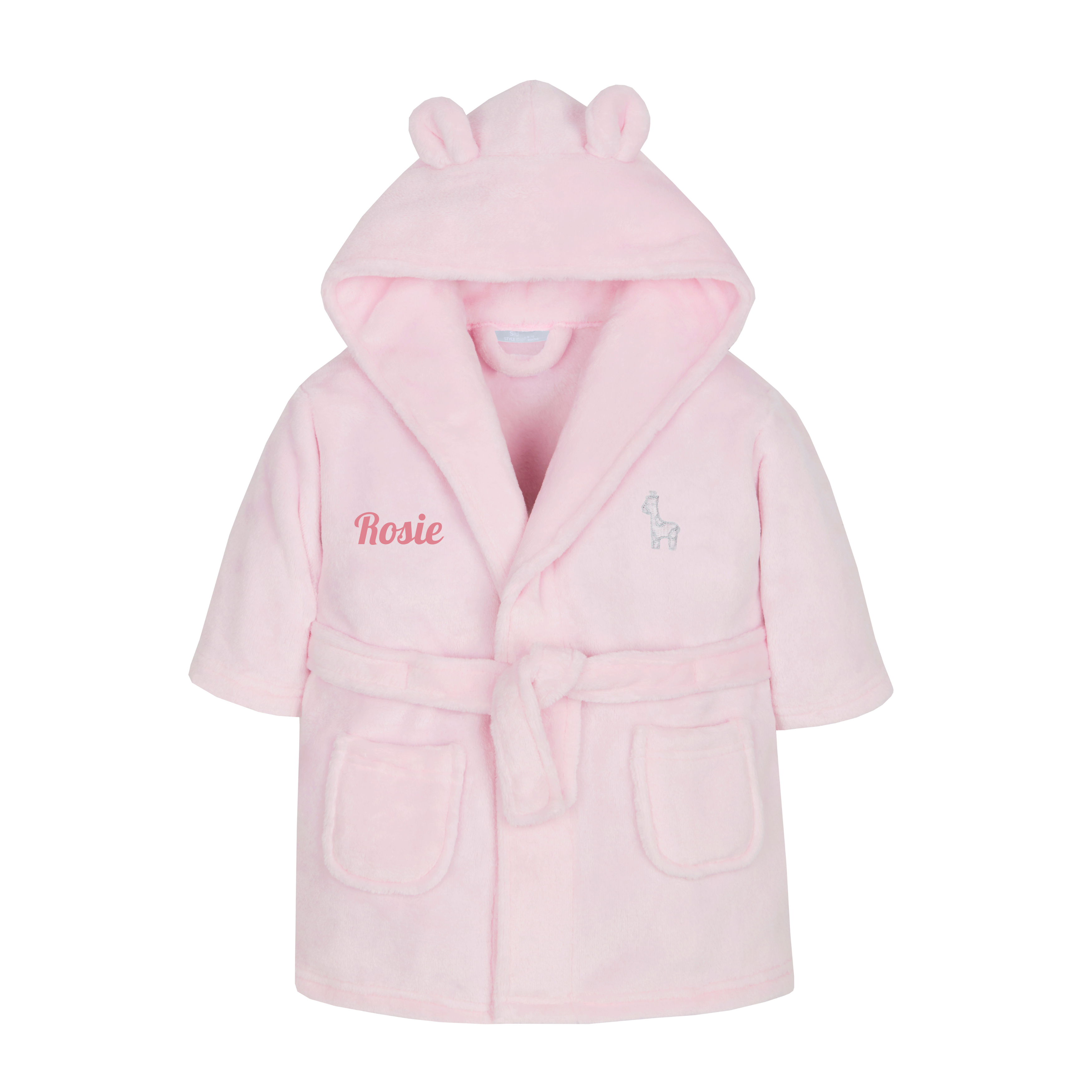 Kids Pink Fleece Robe