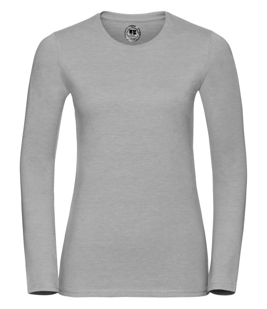 Grey Long Sleeve Fitted Top
