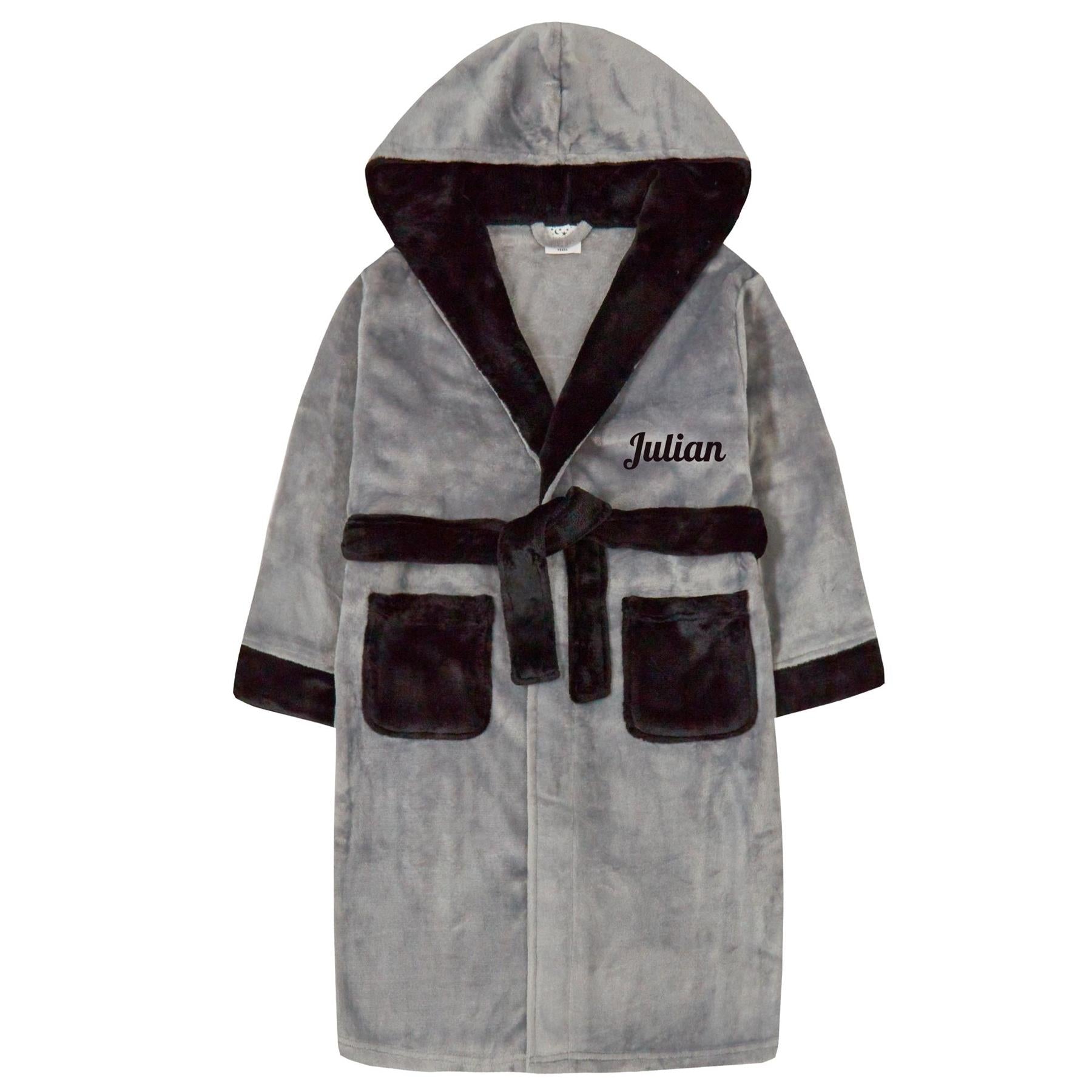 Navy Boys Soft Plush Robe