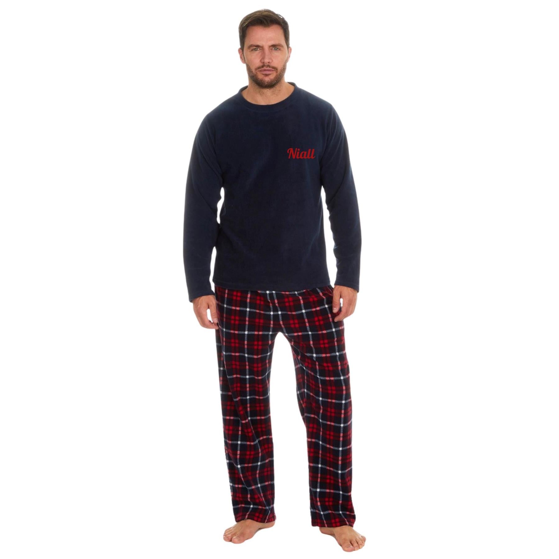 Navy Fleece Pyjamas
