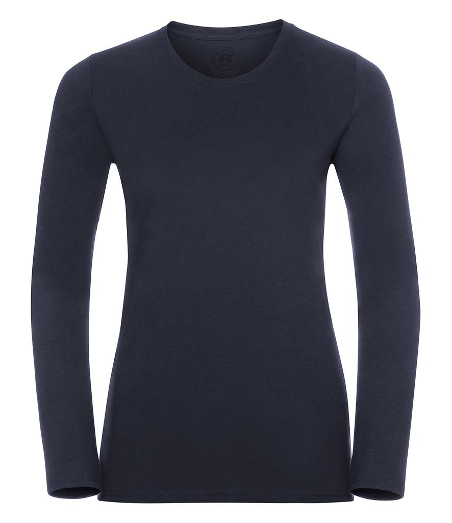 French Navy Long Sleeve Fitted Top
