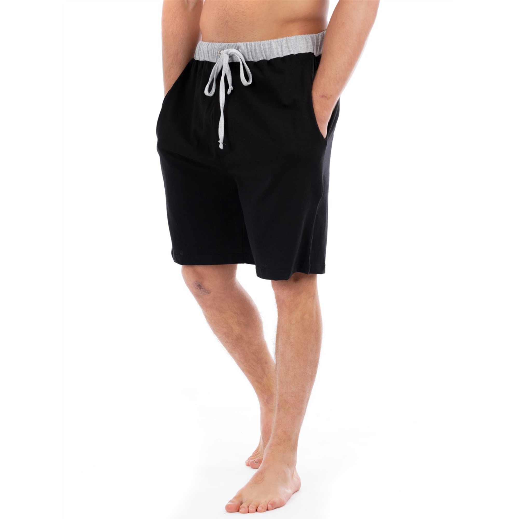 Navy/Grey Cotton Lounge Shorts
