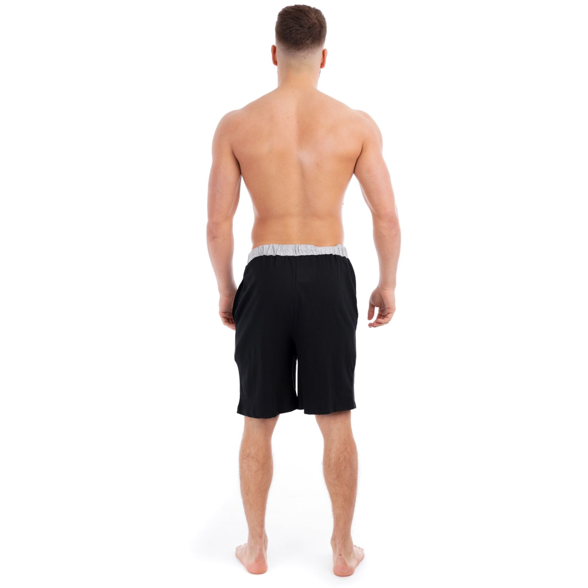 Navy/Grey Cotton Lounge Shorts