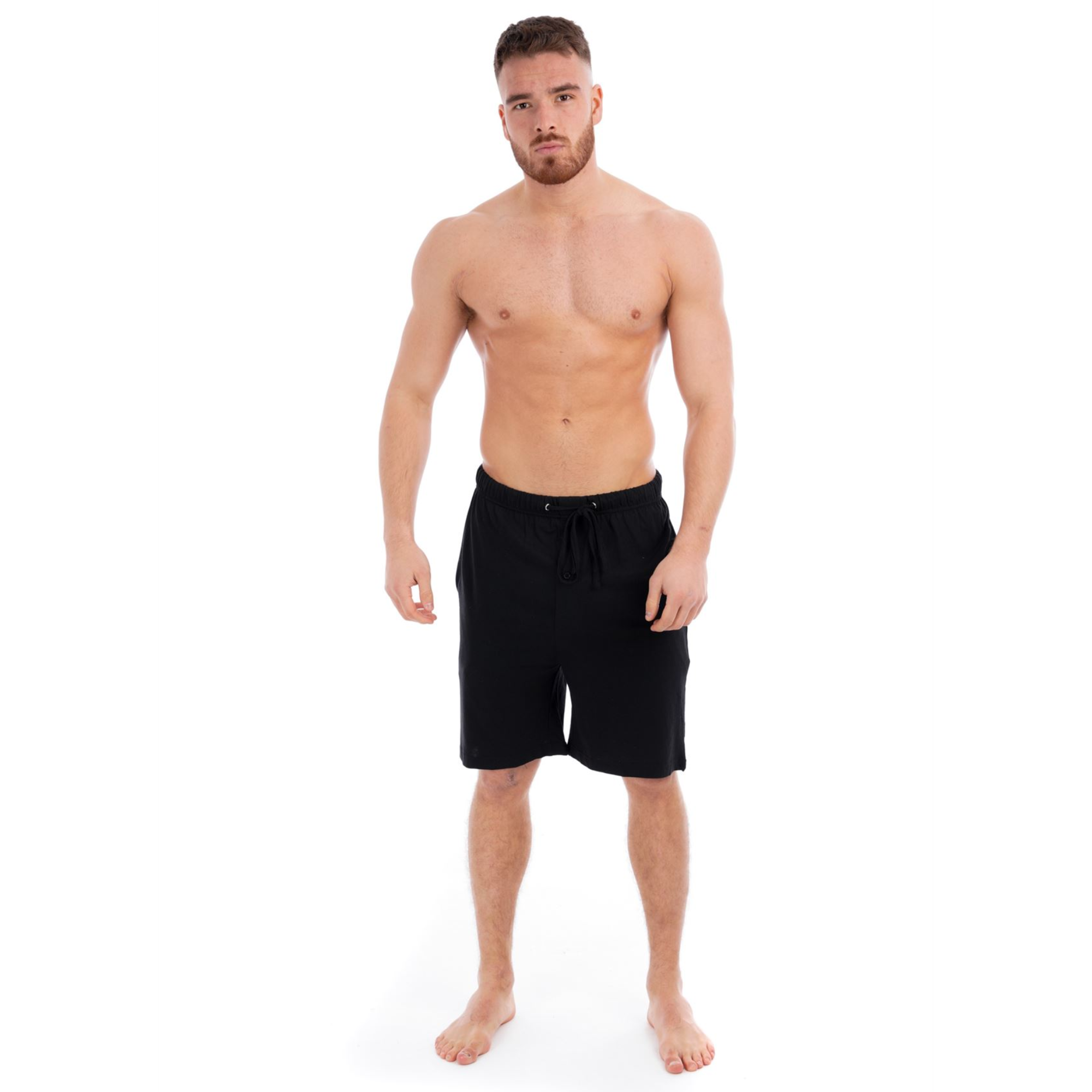 Navy/Grey Cotton Lounge Shorts