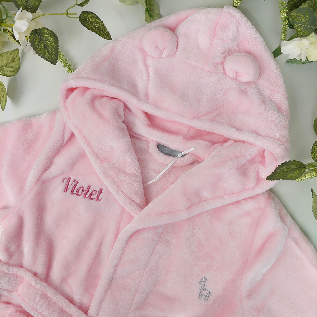 Baby Pink Fleece Robe