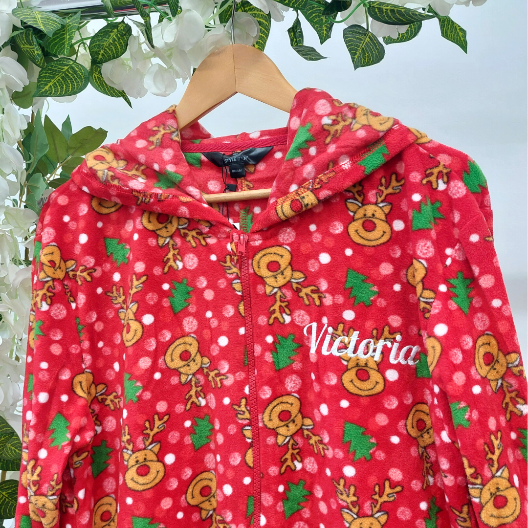 Christmas onesie best sale women's victoria secret