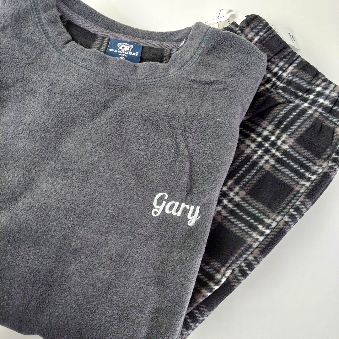 Charcoal Fleece Pyjamas