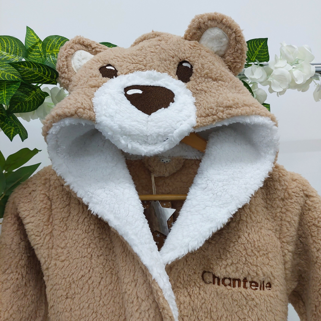 Unisex Kids Novelty Bear Robe