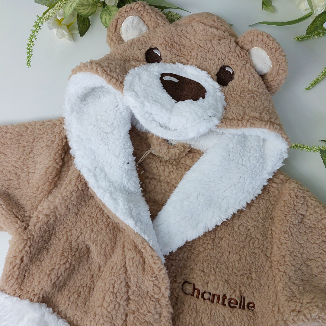 Unisex Kids Novelty Bear Robe