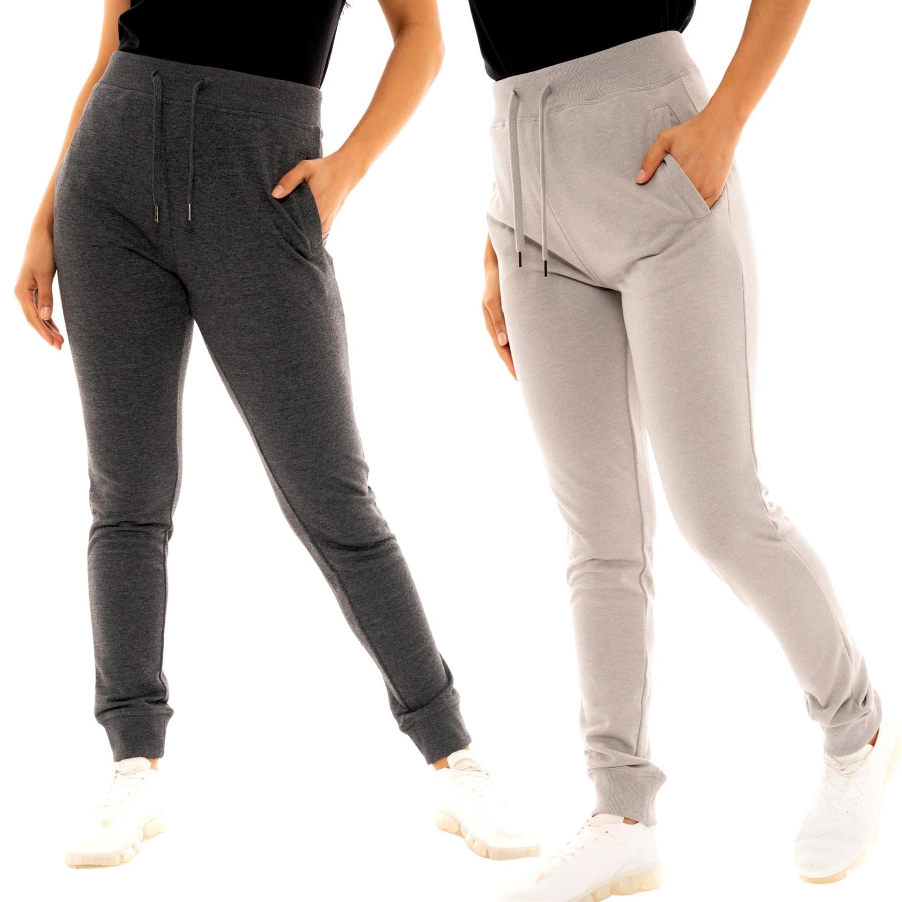 2 Pack Grey/Black Slim Fit Joggers