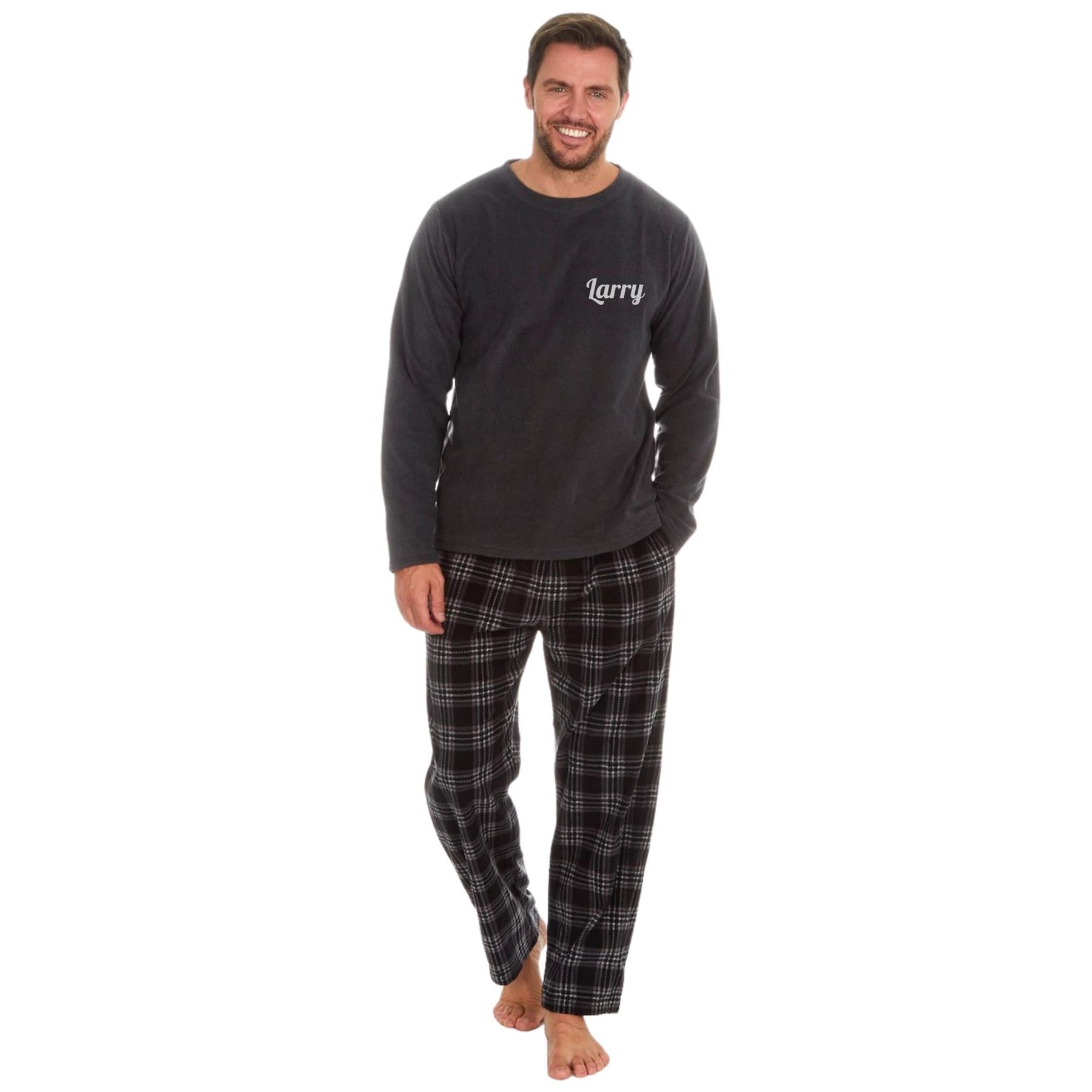 Charcoal Fleece Pyjamas