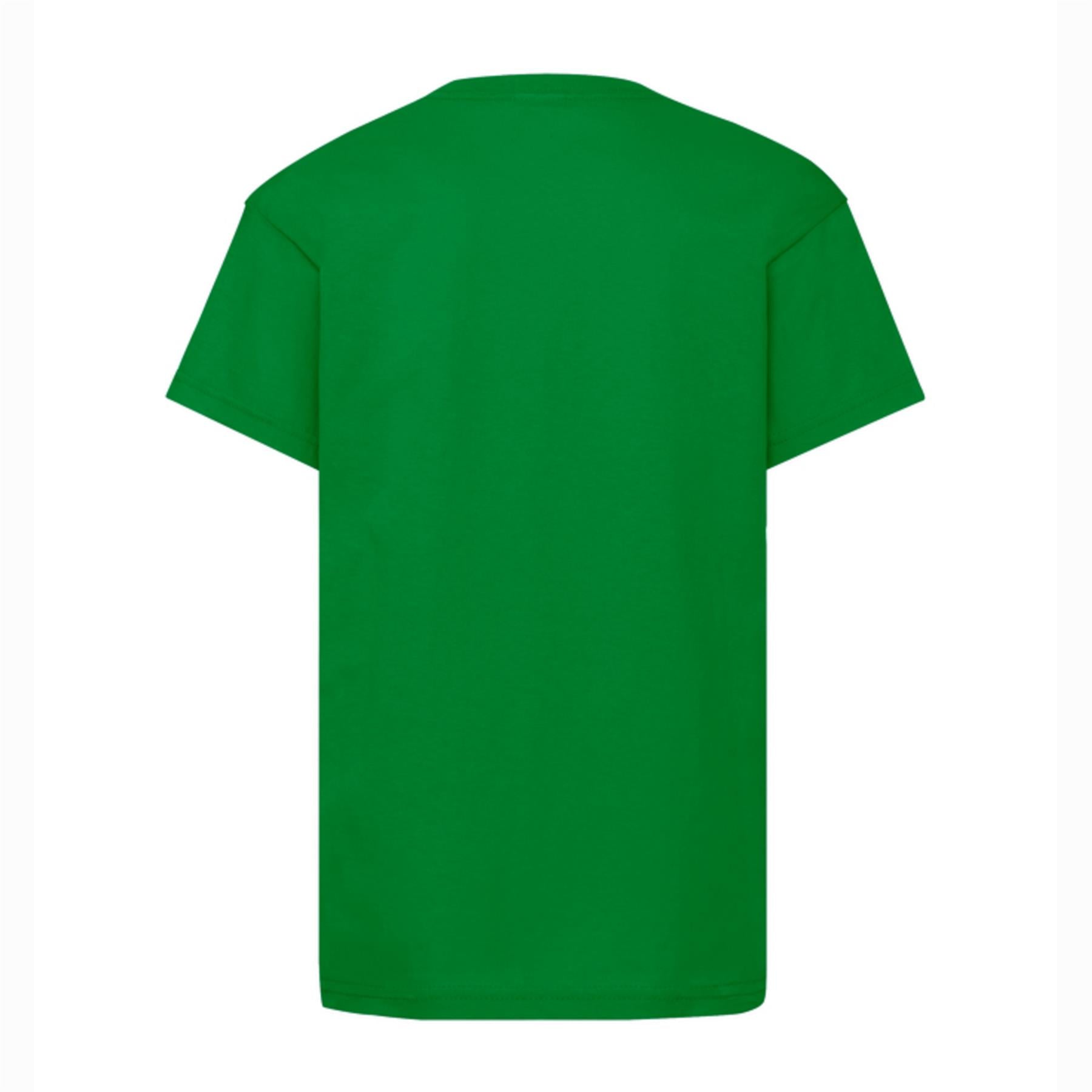 Unisex Green Short Sleeve Plain T-Shirt