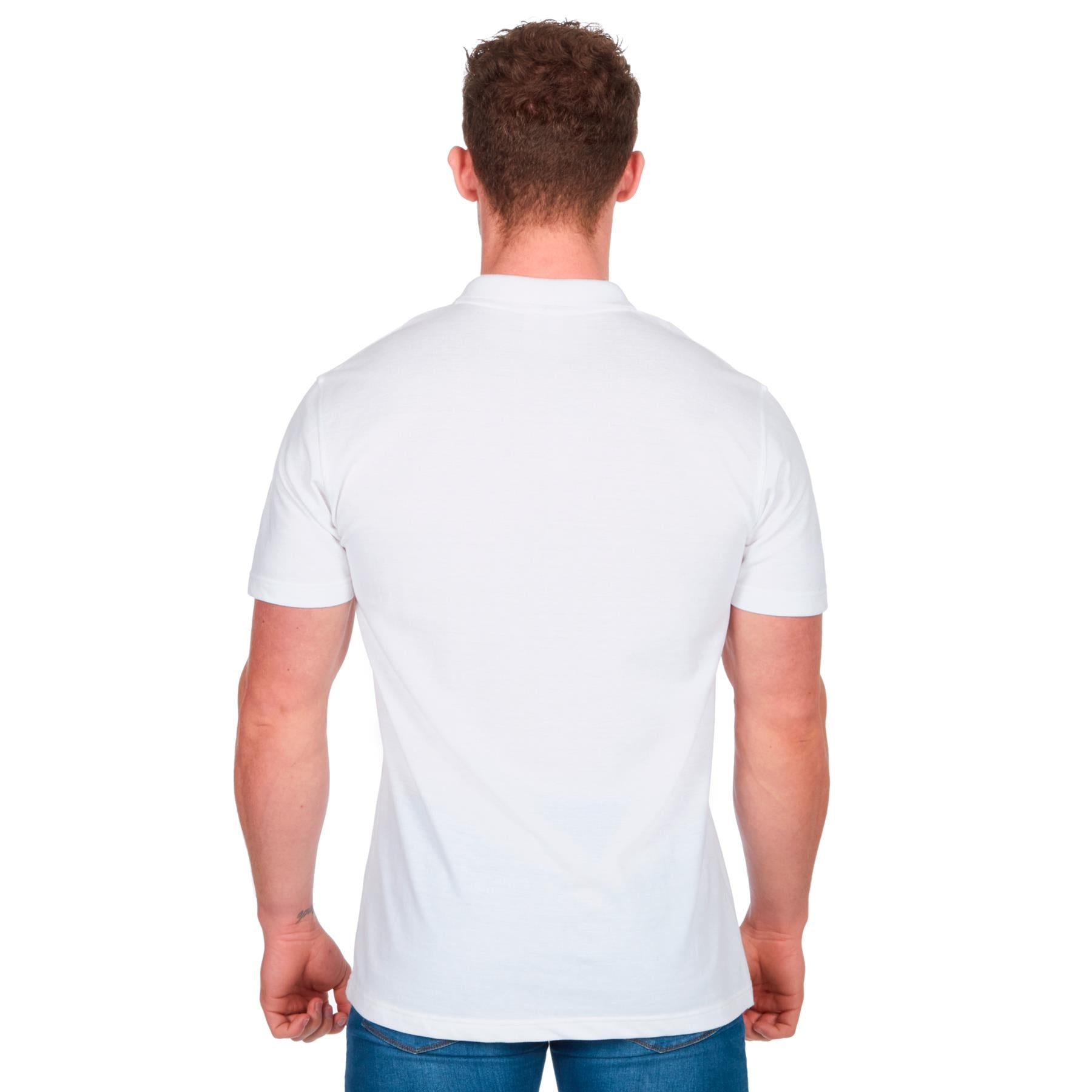 White Short Sleeve Polo T-Shirt