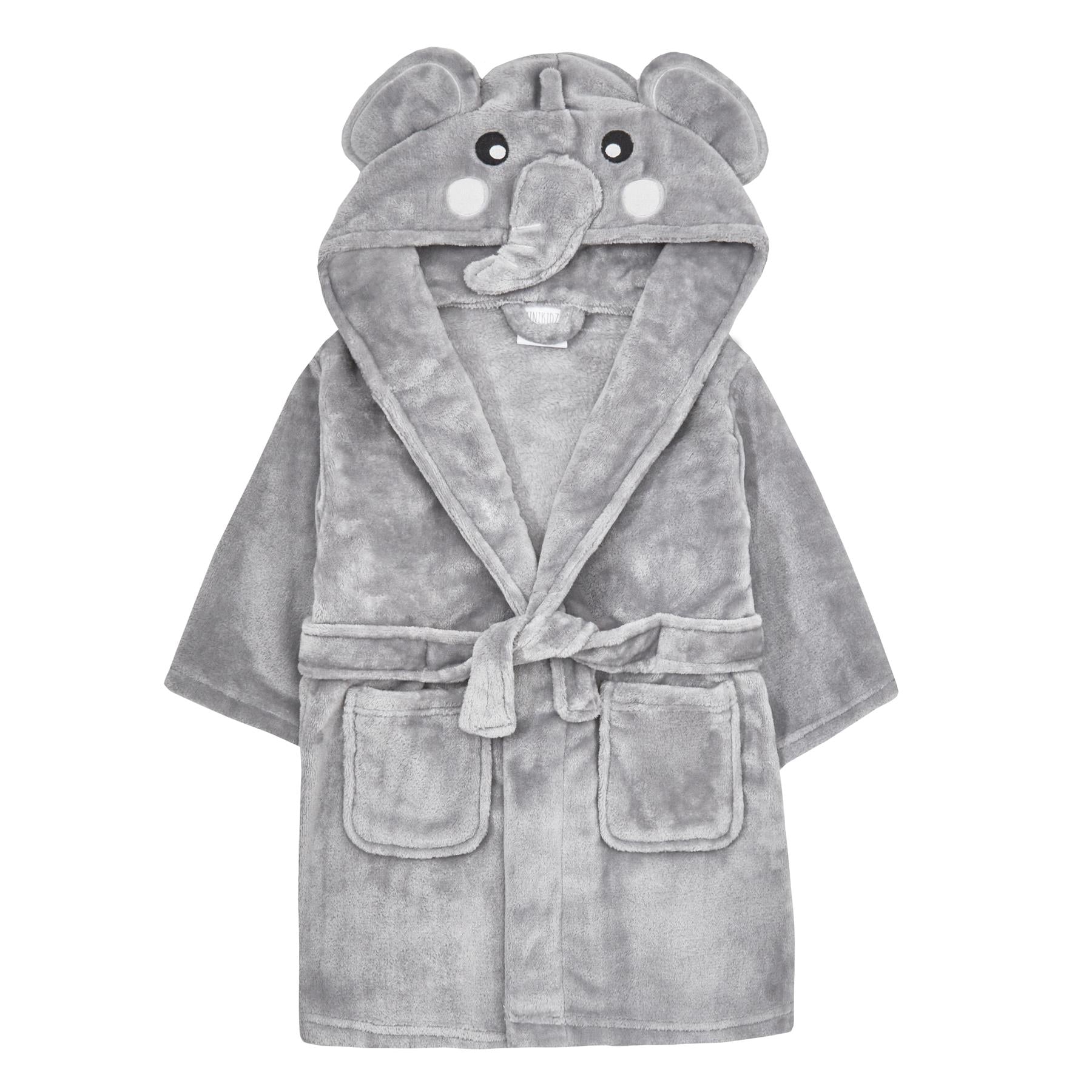 Kids Grey Elephant Robe