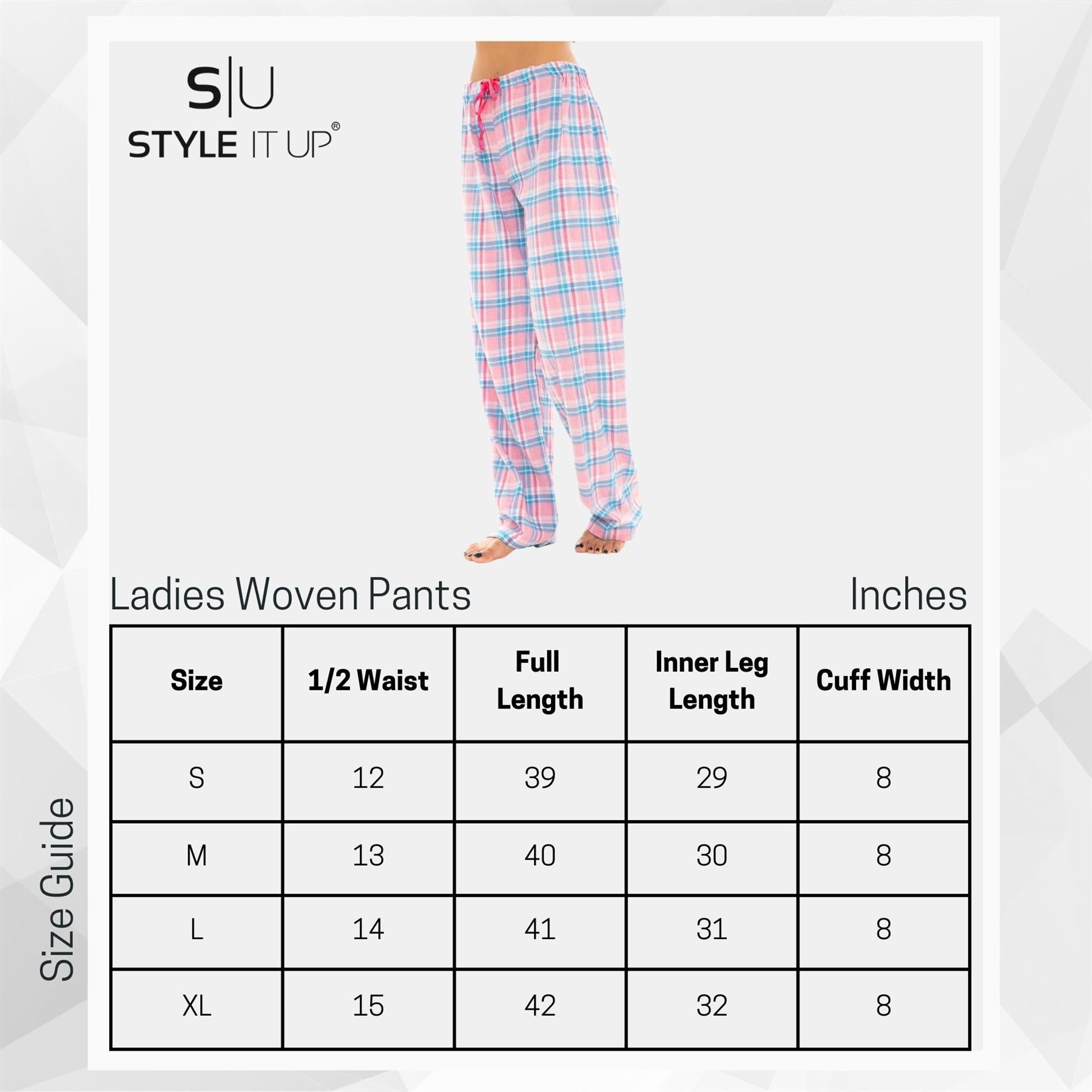 Pink/Black Flannel Lounge Pants