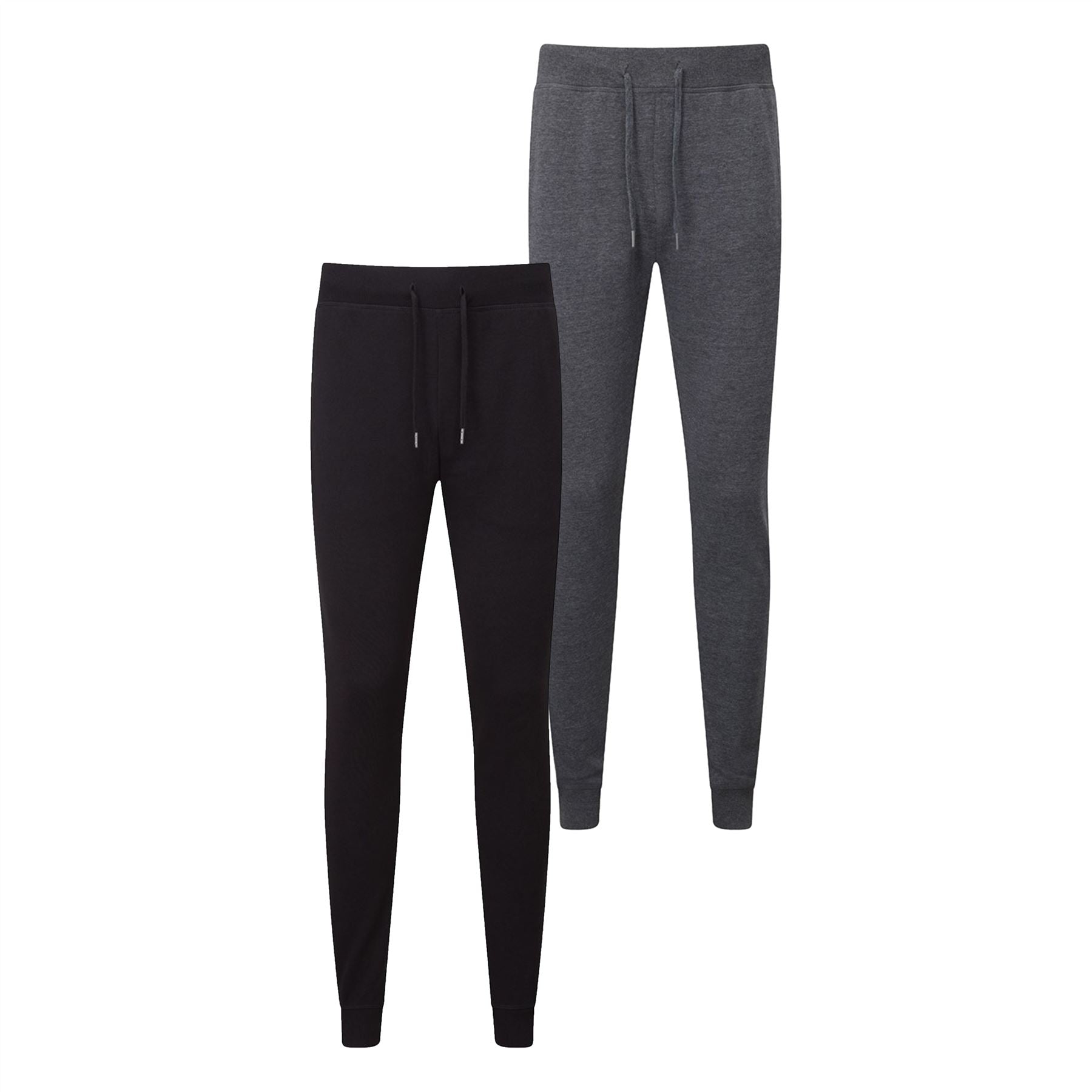 2 Pack Grey/Black Slim Fit Joggers