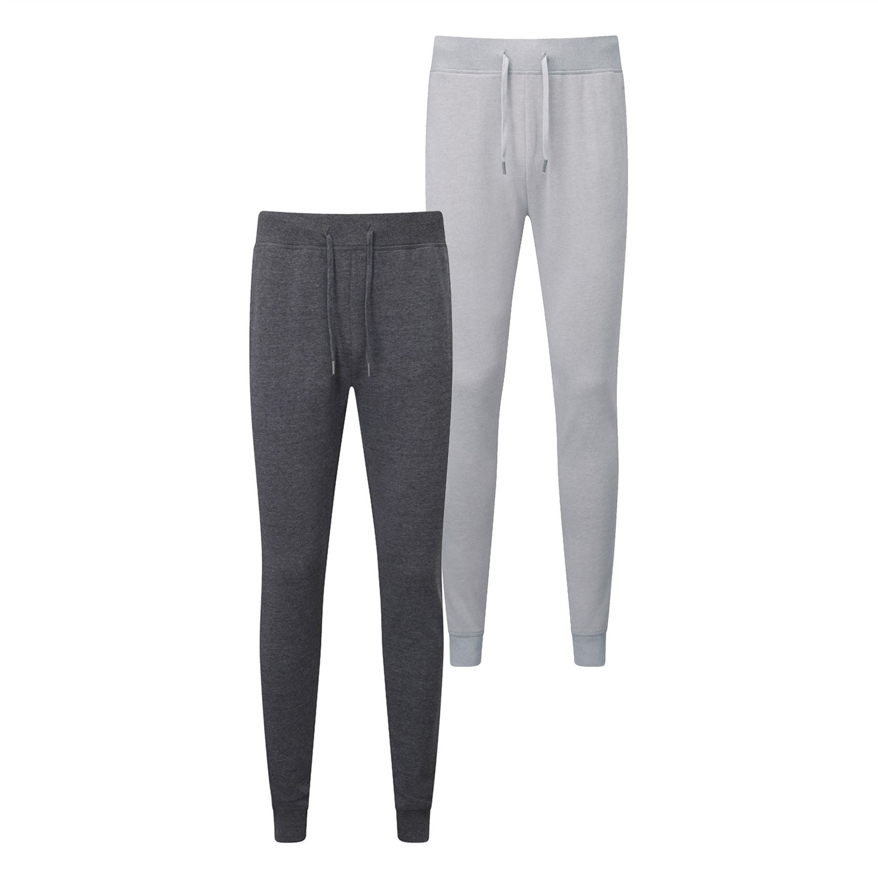 2 Pack Grey/Black Slim Fit Joggers
