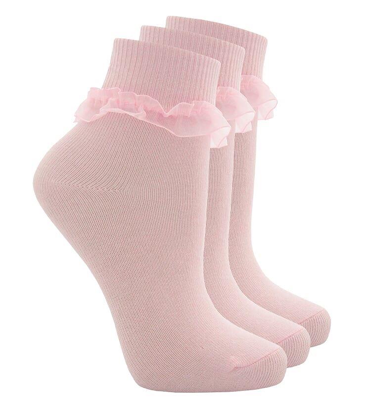 3 Pack Baby Girls Cotton Socks