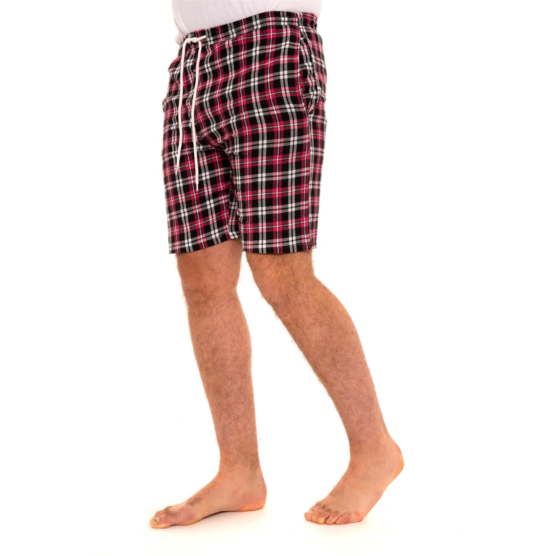 Blue Checked Woven Lounge Shorts