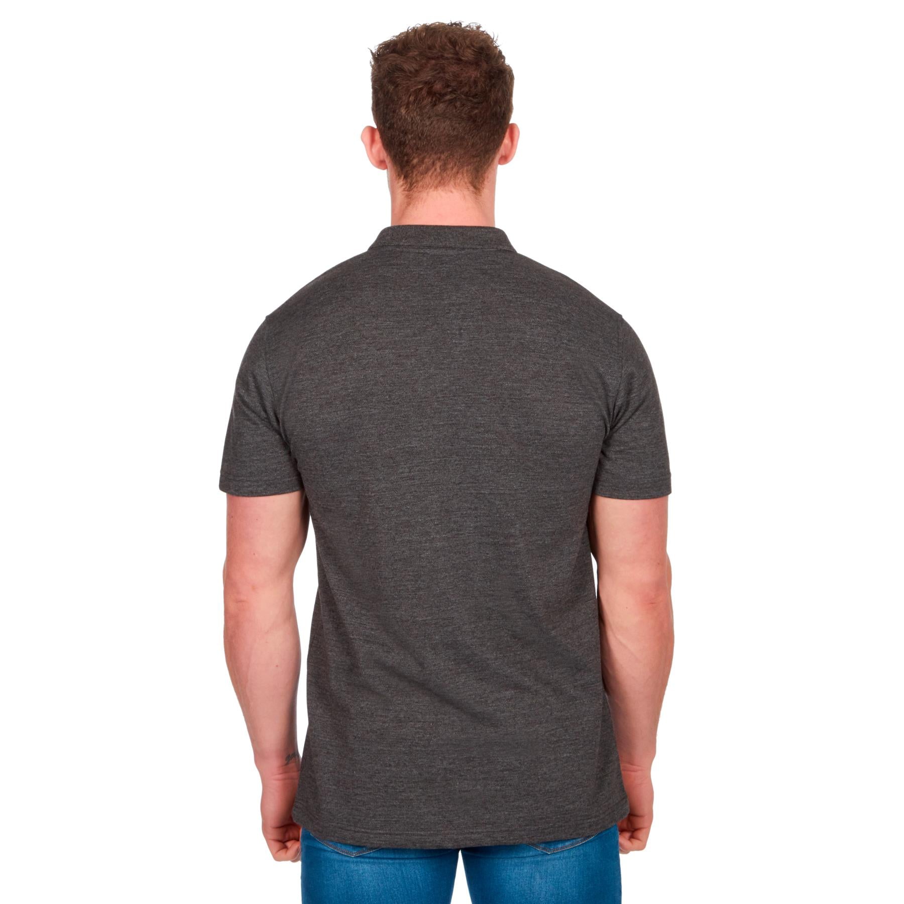 Charcoal Short Sleeve Polo T-Shirt