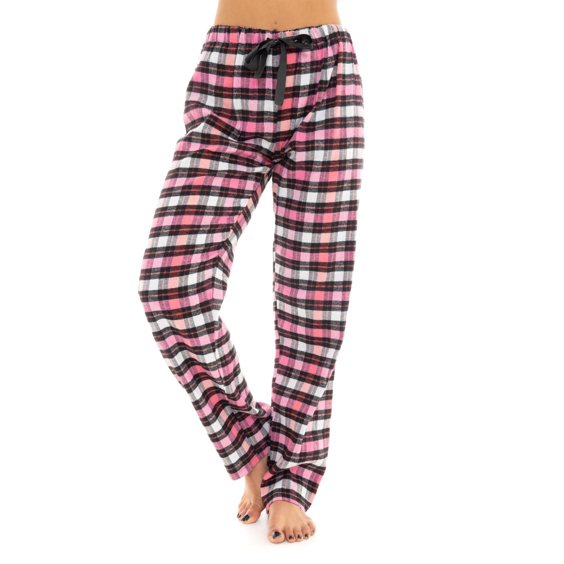 Black/Grey/Pink Flannel Lounge Pants