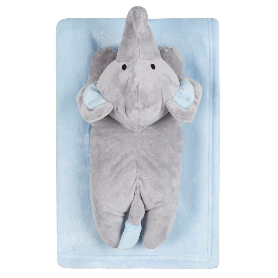 Pink Elephant Toy & Blanket