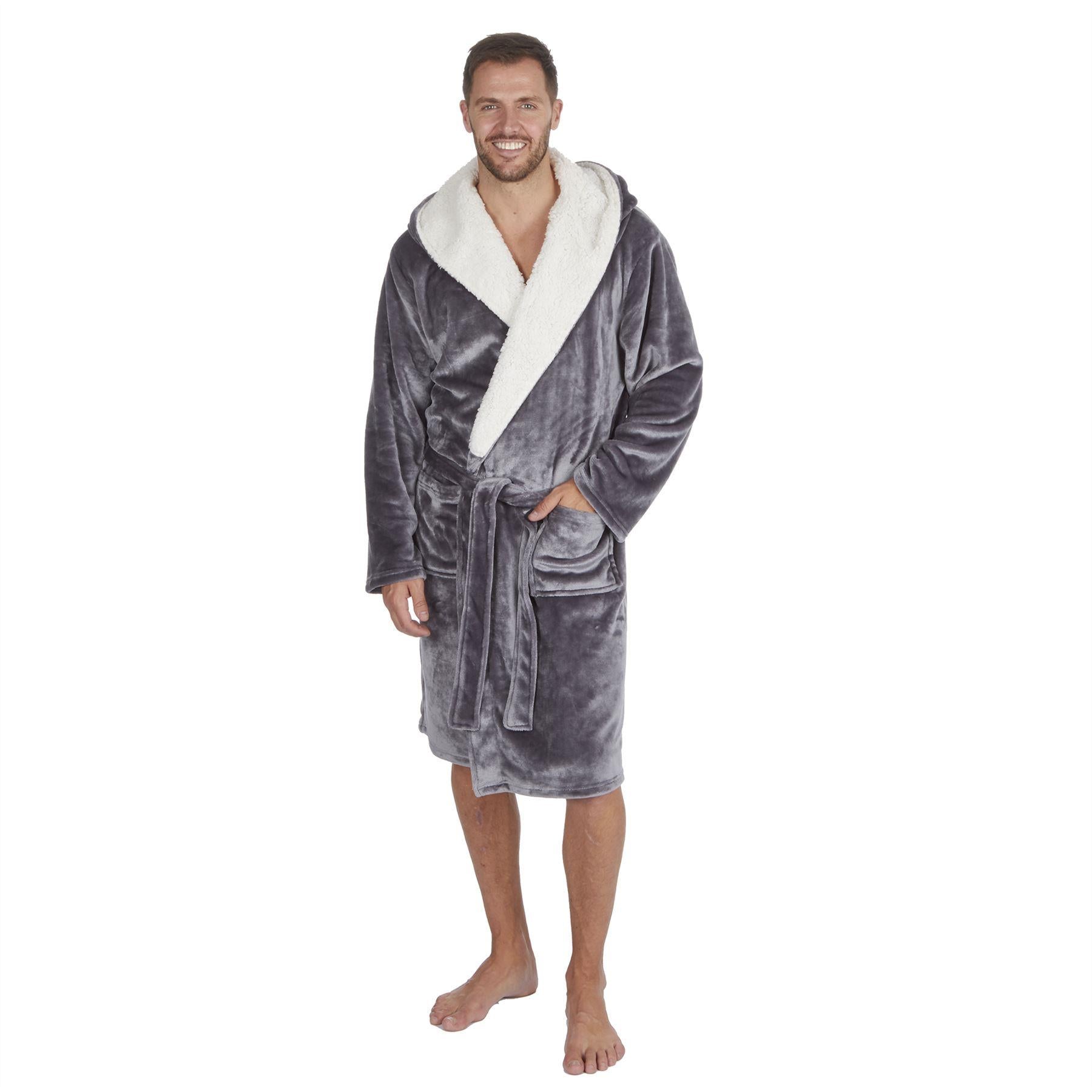 Charcoal Snuggle Fleece Robe