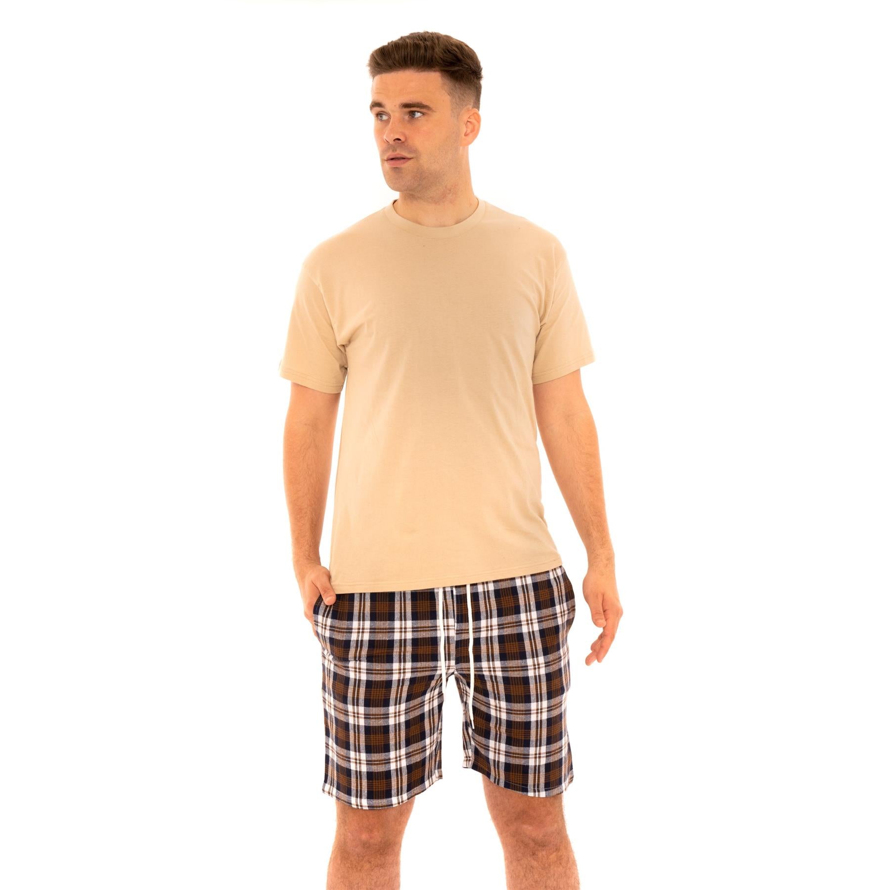 Woven Checked Shorts Pyjamas