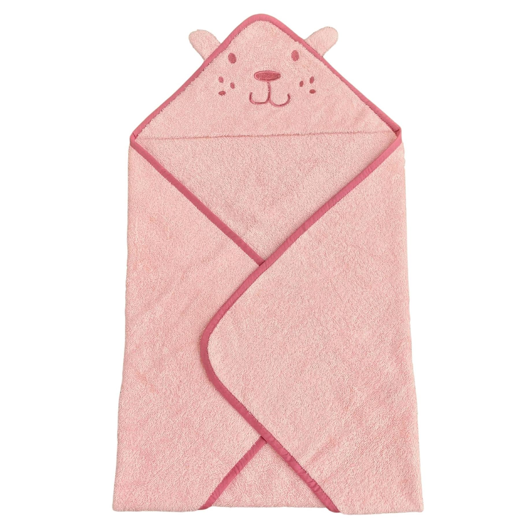 Hooded Pink Bath Towel