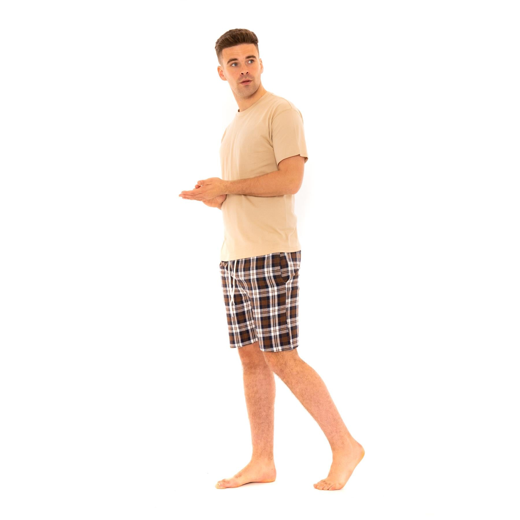 Woven Checked Shorts Pyjamas