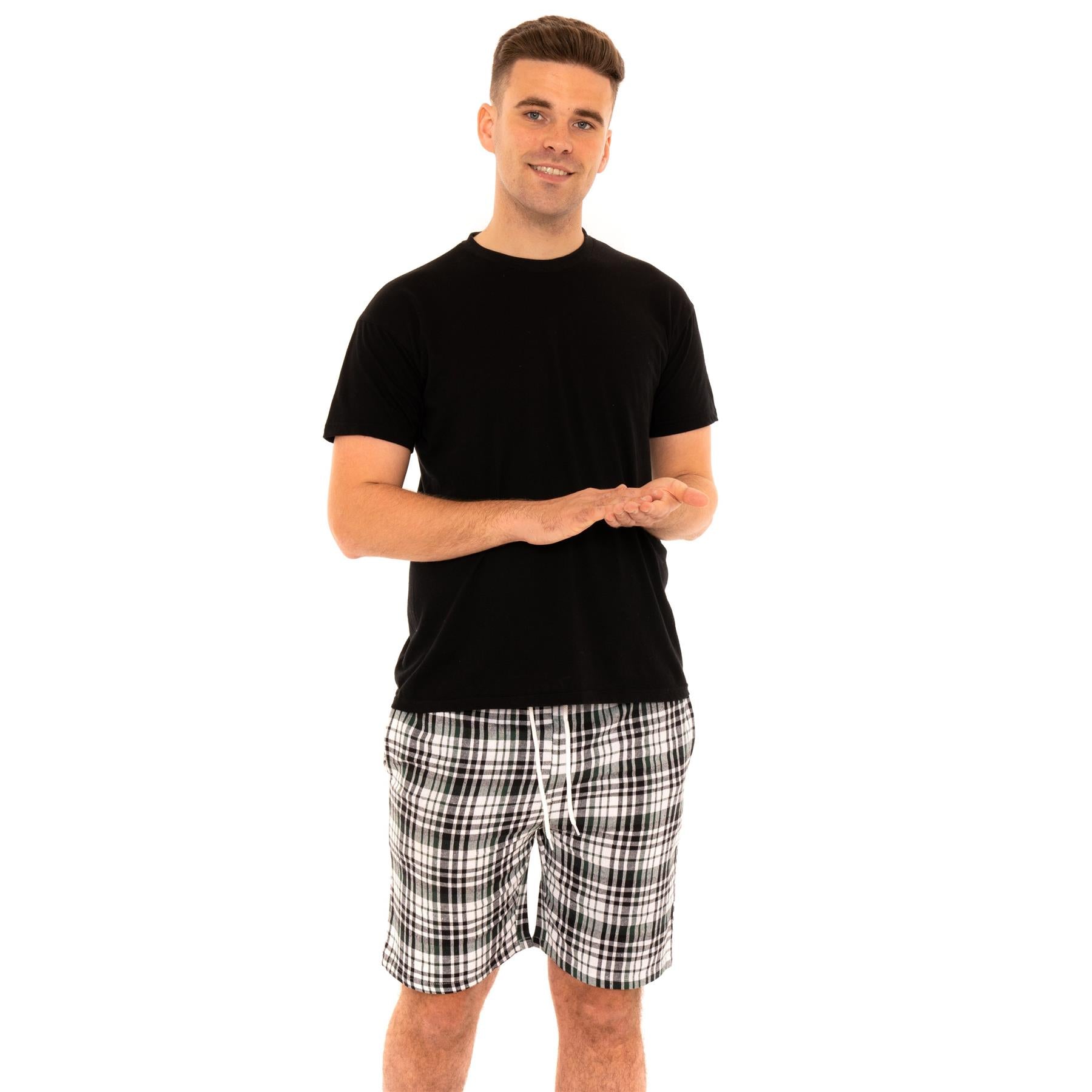 Woven Checked Shorts Pyjamas