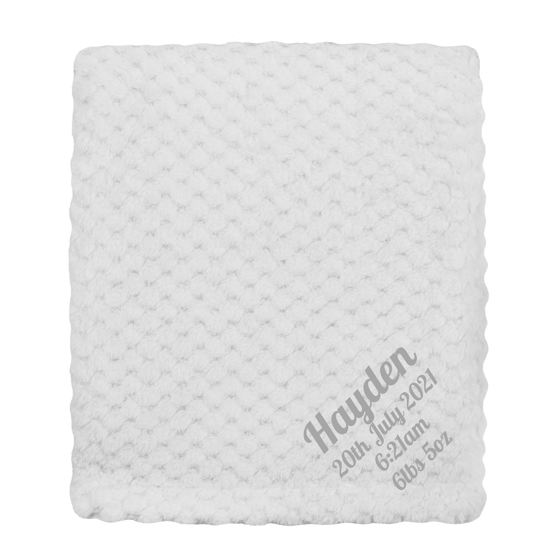 White Waffle Blanket
