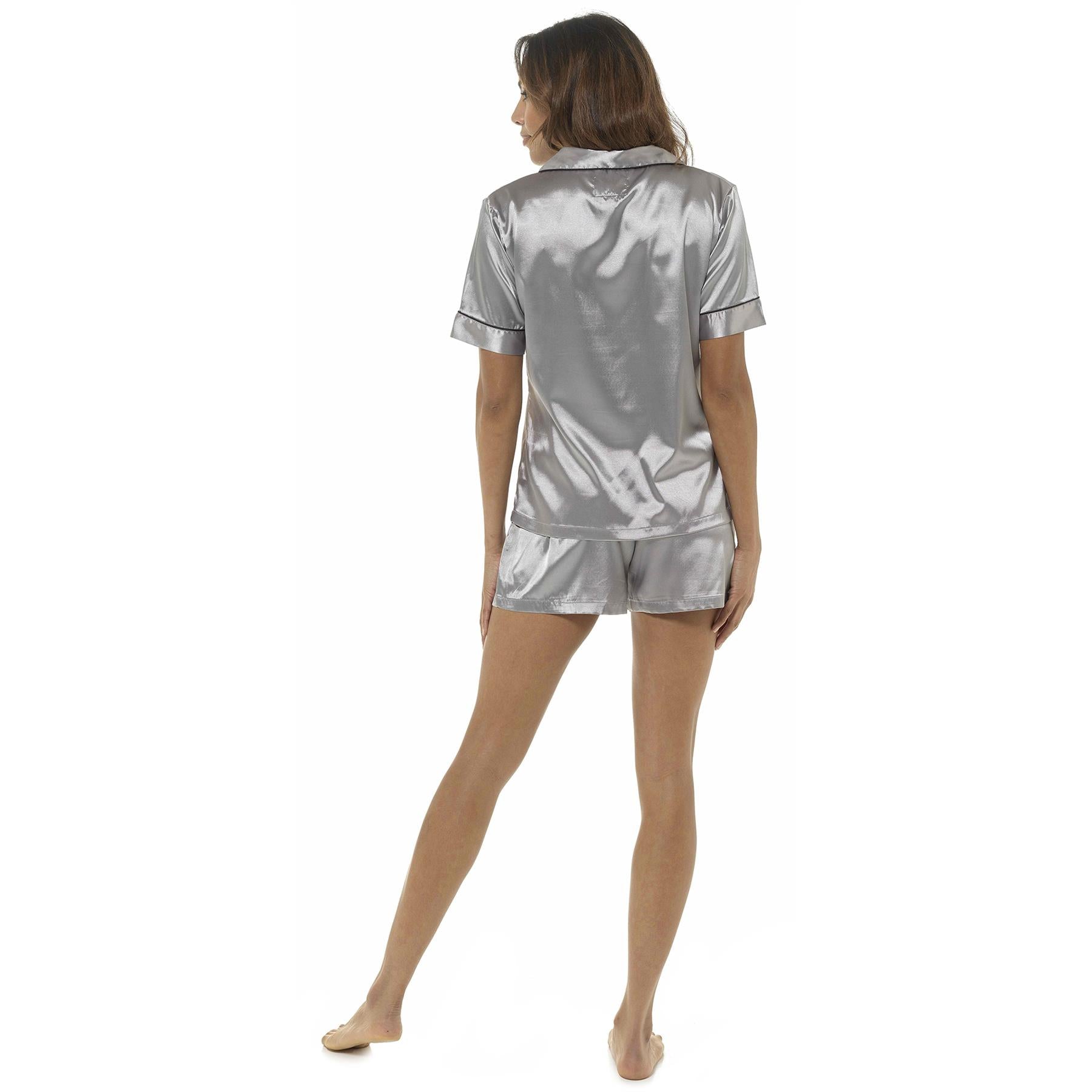 Grey Satin Pyjamas