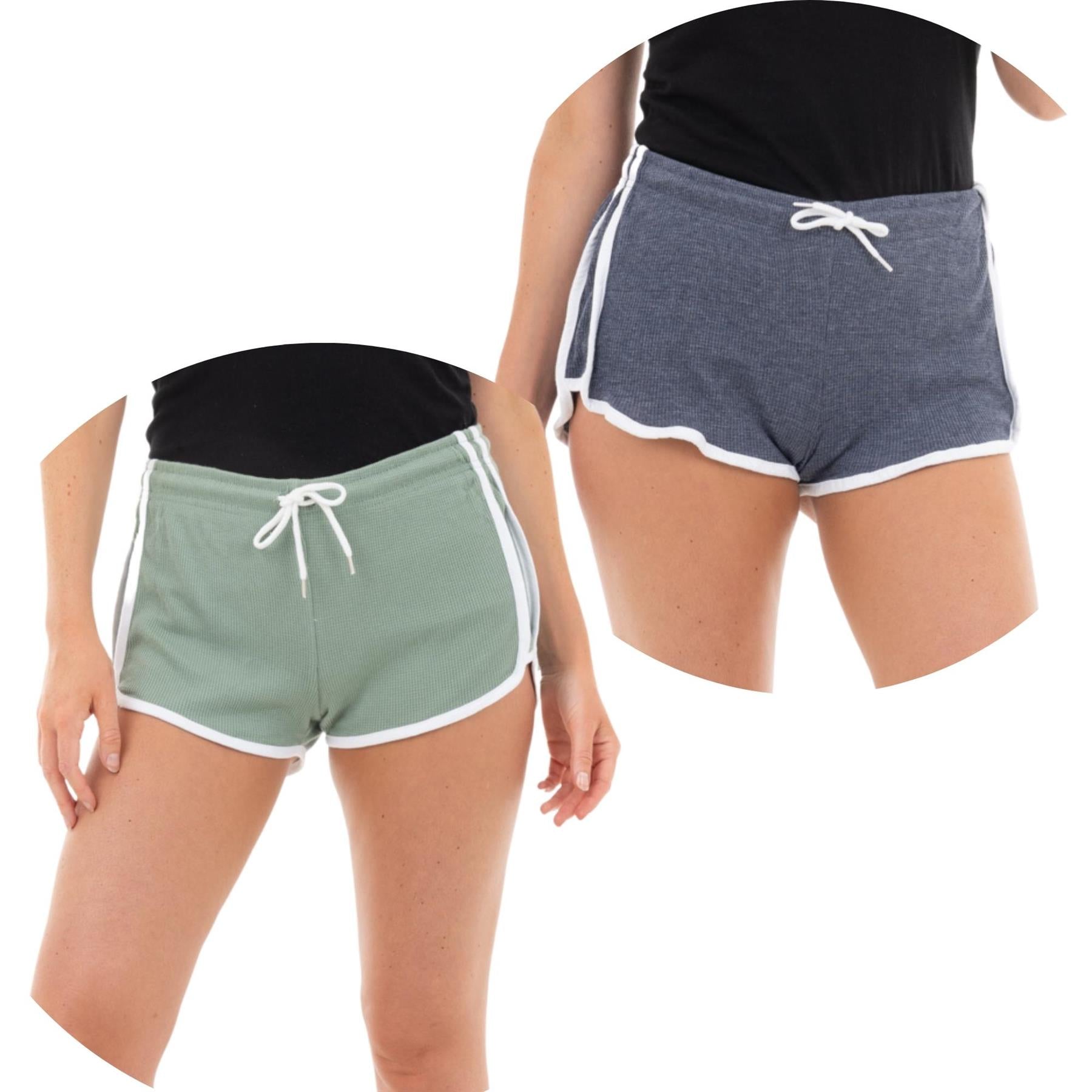 Ladies 2 Pack Cotton Shorts
