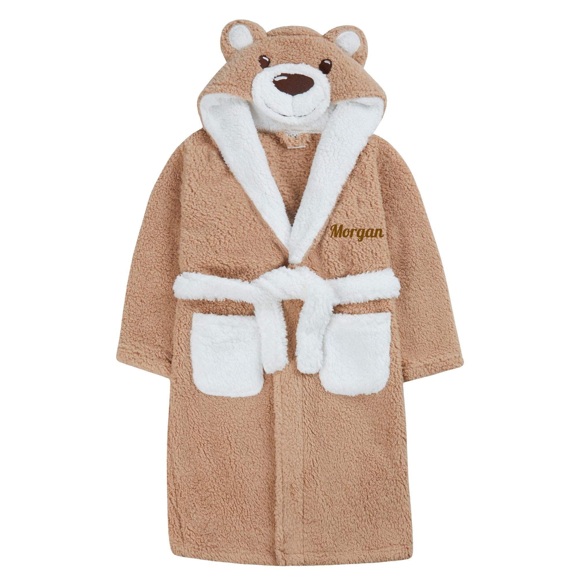 Unisex Kids Novelty Bear Robe