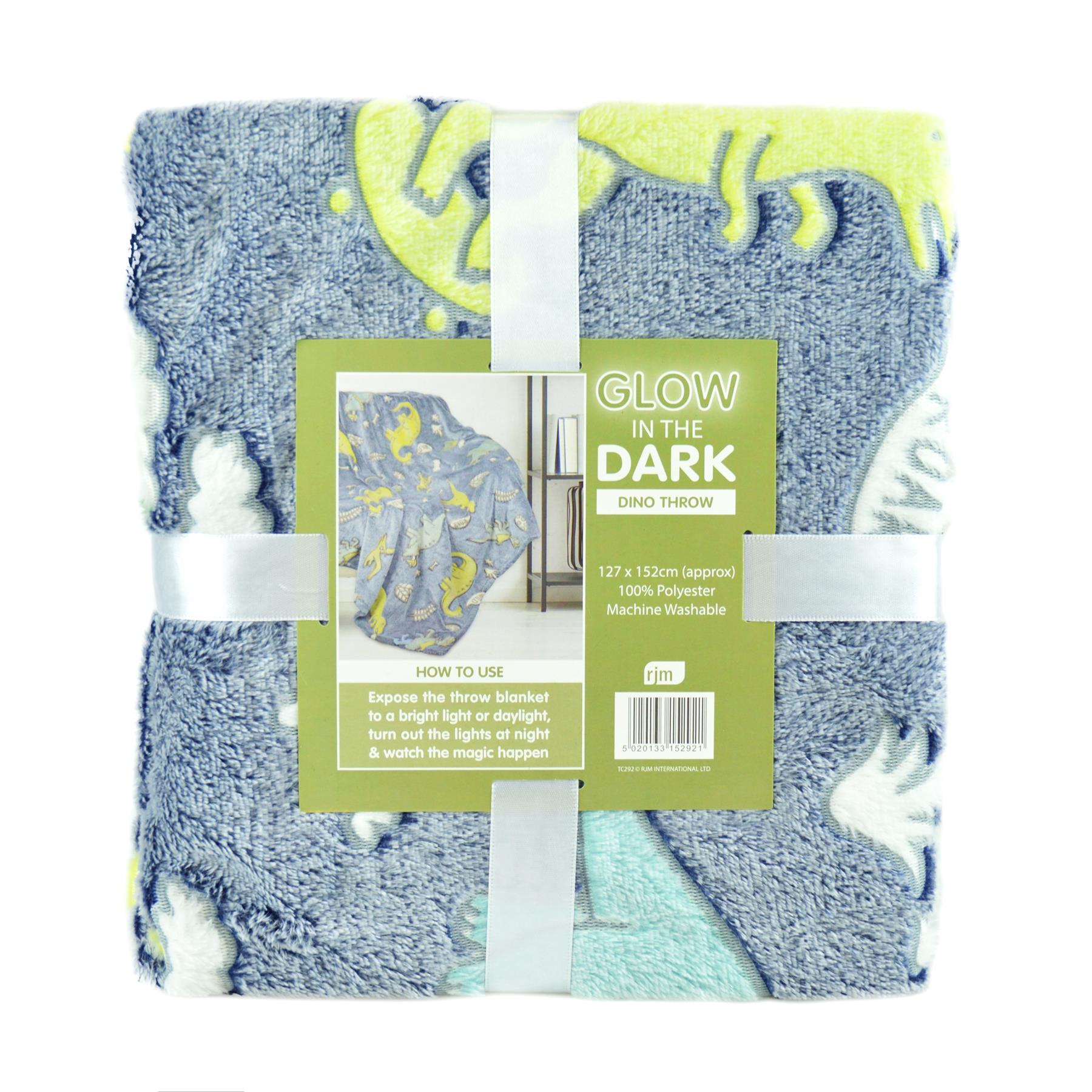 Dinosaur Glow In The Dark Blanket