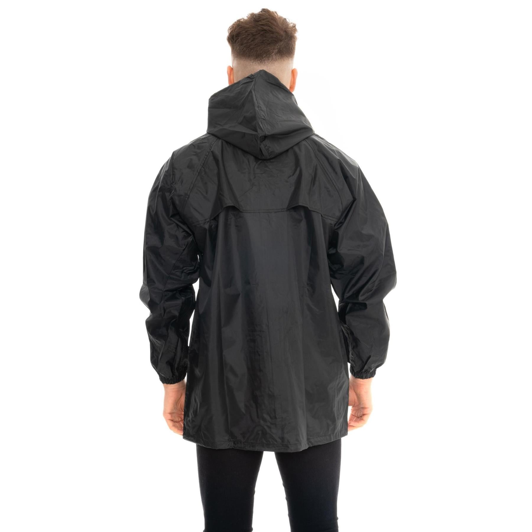 Black Unisex Raincoat
