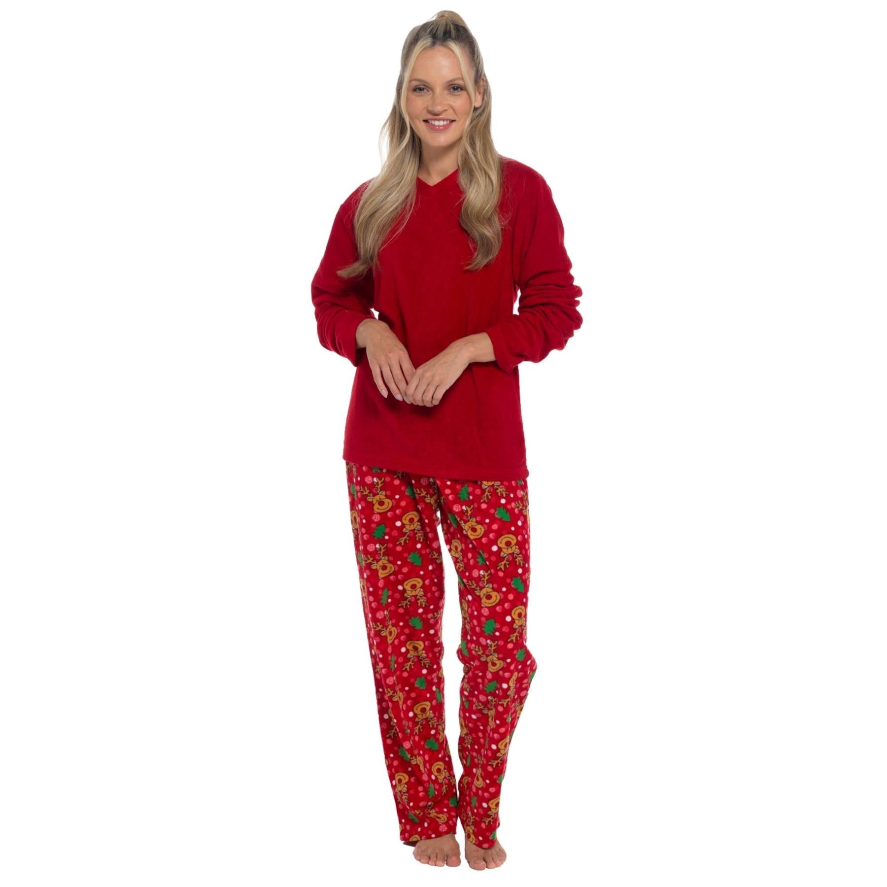 Red Womens Christmas Pyjamas